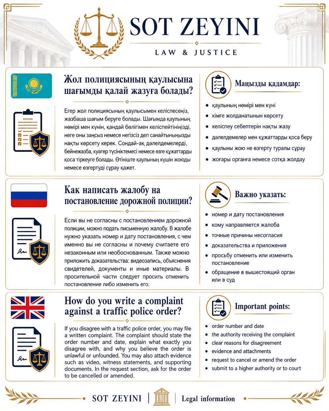 Жол полициясының қаулысына қалай шағым жазылады?